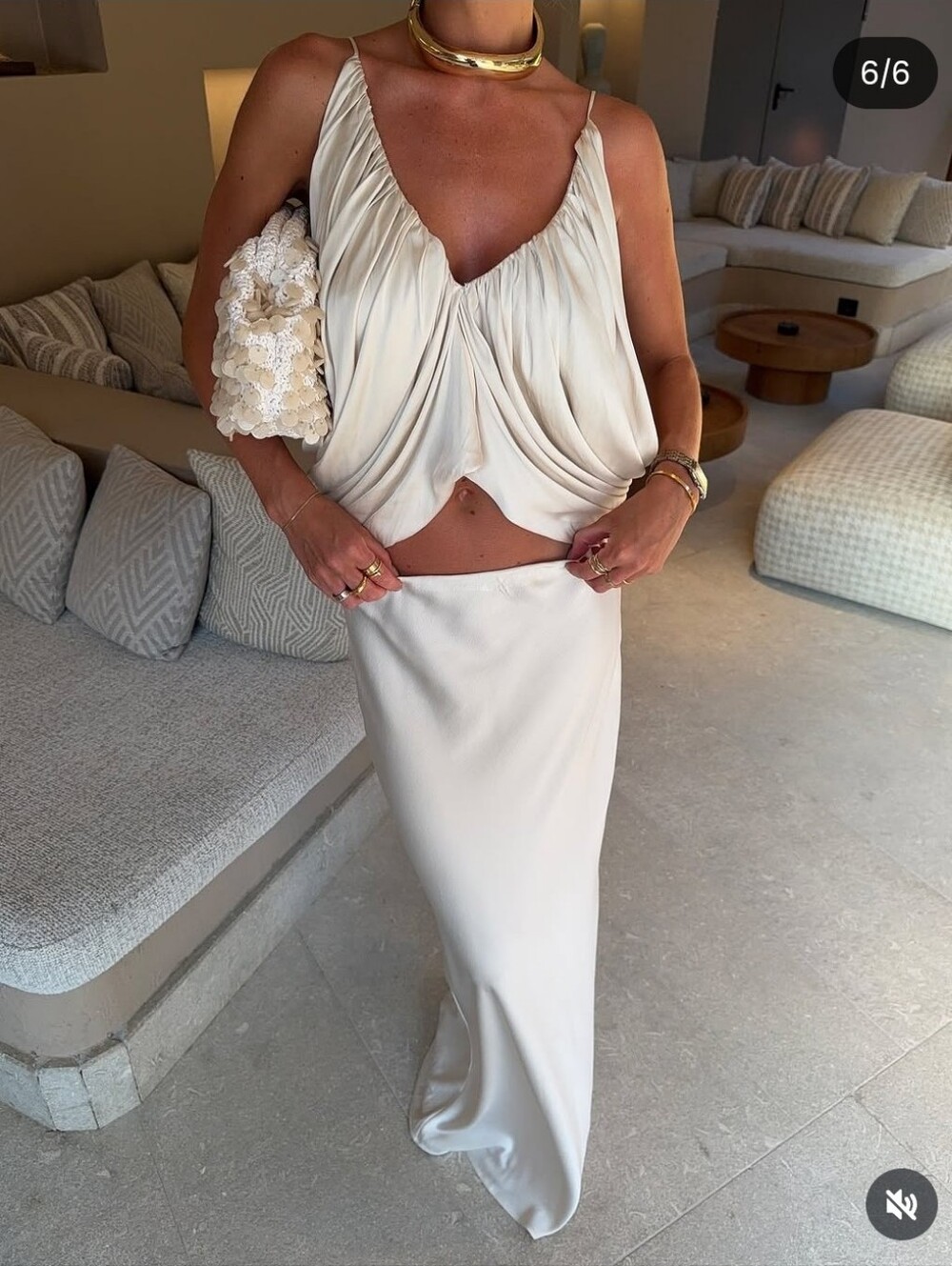 ZARA DRAPED SATIN EFFECT TOP SIZE M - Picture 2 of 16